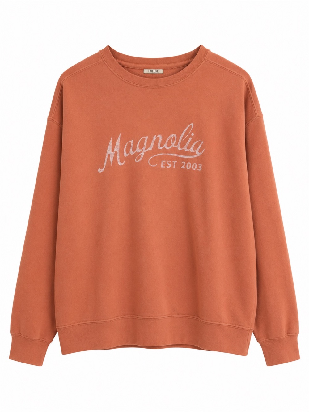 Magnolia Logo Crewneck Sweatshirt in Rust